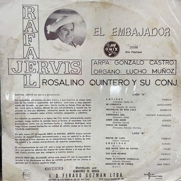 RAFAEL JERVIS - EL EMBAJADOR LP (DE EPOCA)