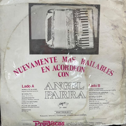 ANGEL PARRA - NUEVAMENTE MAS BAILABLES EN ACORDEON LP (DE EPOCA)