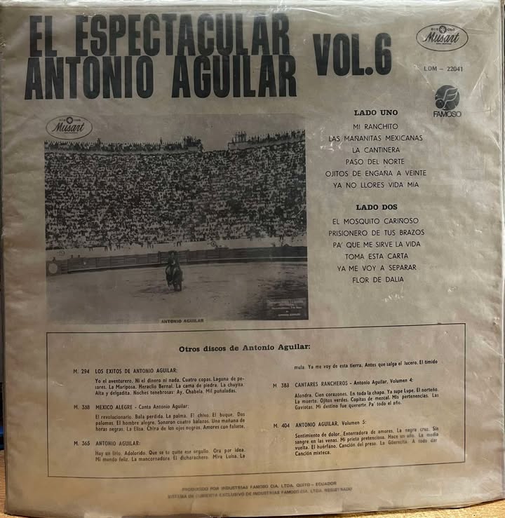 ANTONIO AGUILAR - EL ESPECTACULAR LP