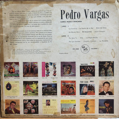 PEDRO VARGAS - CANTA MUSICA RANCHERA LP