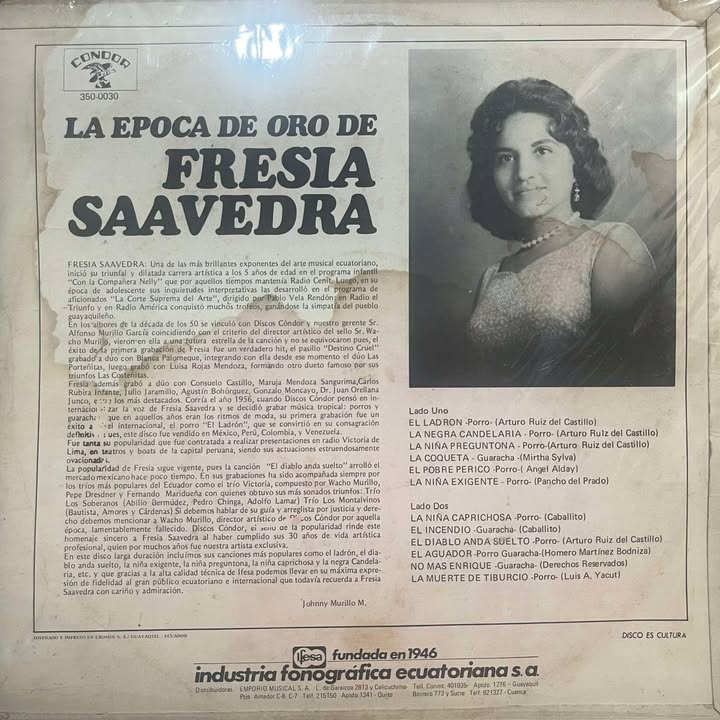 DE FRESIA SAAVEDRA - LA EPOCA DE ORO LP (DE EPOCA)