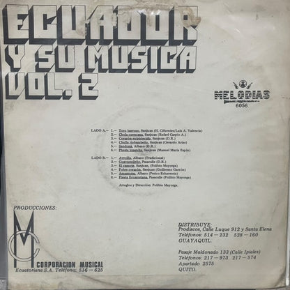ECUADOR Y SU MUSICA VOL.2 LP