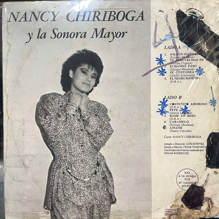 NANCY CHIRIBOGA Y LA SONORA MAYOR - TE APROVECHAS DE MI LP