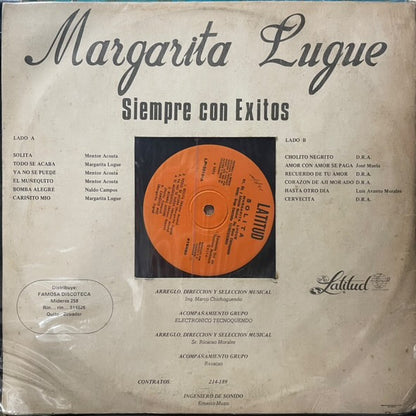 MARGARITA LUQUE - SIEMPRE CON EXITOS LP (DE EPOCA)