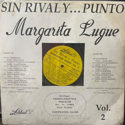 MARGARITA LUQUE - SIN RIVAL Y... PUNTO VOL.2 LP (DE EPOCA)