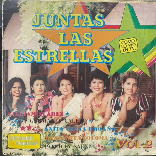 JUNTAS LAS ESTRELLAS - 30 PASILLOS PEGADITOS  VOL.2 LP (DE EPOCA)