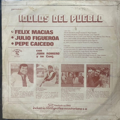 IDOLOS DEL PUEBLO - VARIOS INTERPRETES LP (DE EPOCA)