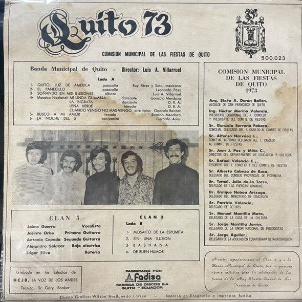 QUITO 73 LP (DE EPOCA)