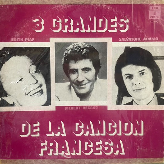 3 GRANDES DE LA CANCION FRANCESA LP (DE EPOCA)