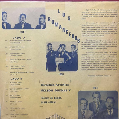 LOS ROMANCEROS - AYER, HOY Y SIEMPRE LP (DE EPOCA)