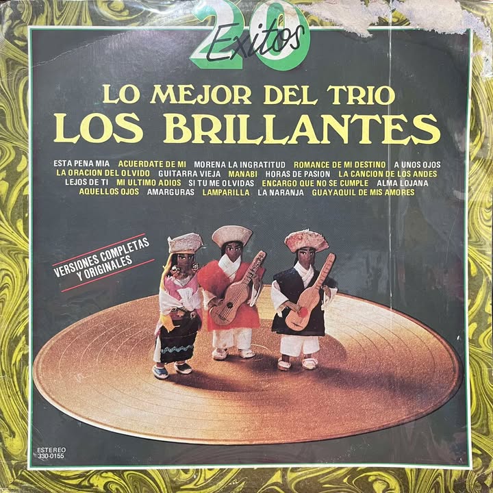 LOS BRILLANTES -20 EXITOS  LO MEJOR DEL TRIO LP (DE EPOCA)