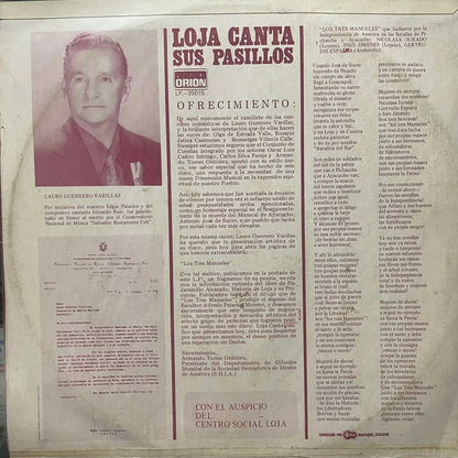 LOJA CANTA SUS PASILLOS  LP (DE EPOCA)