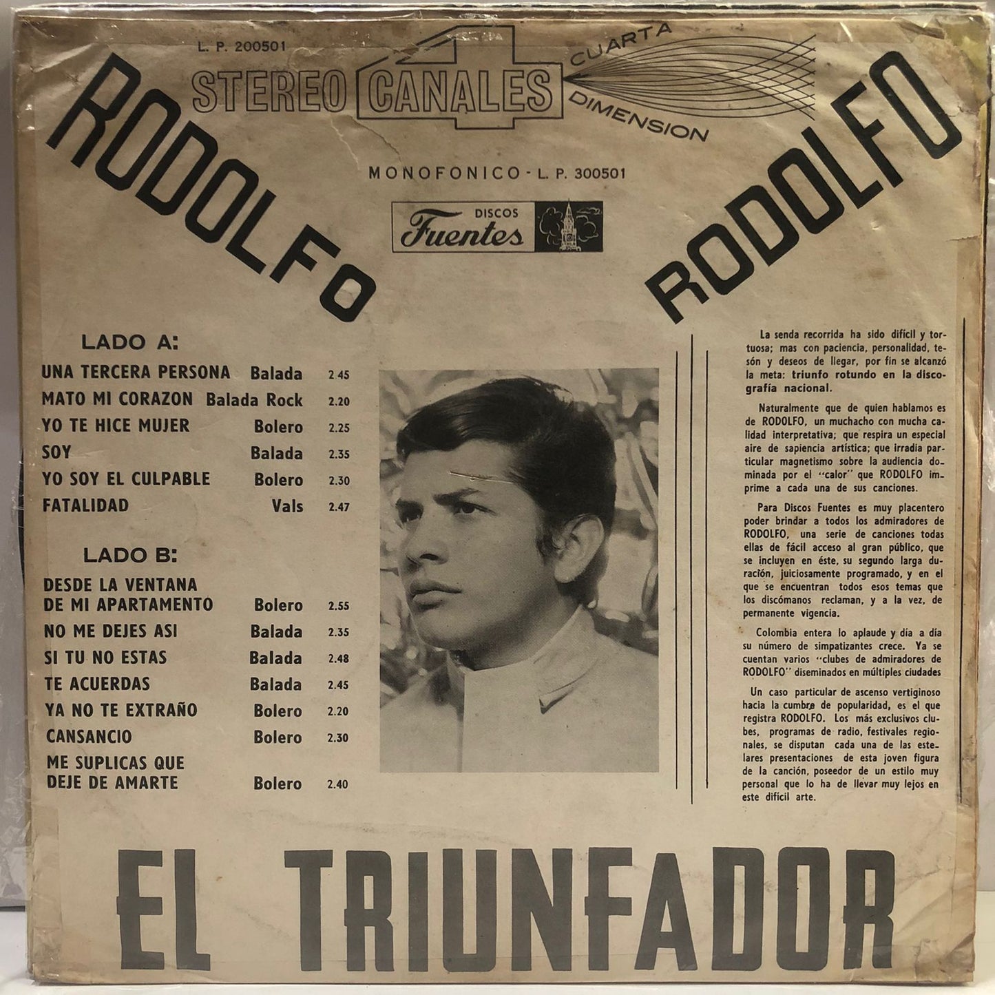 RODOLFO - EL TRIUNFADOR LP