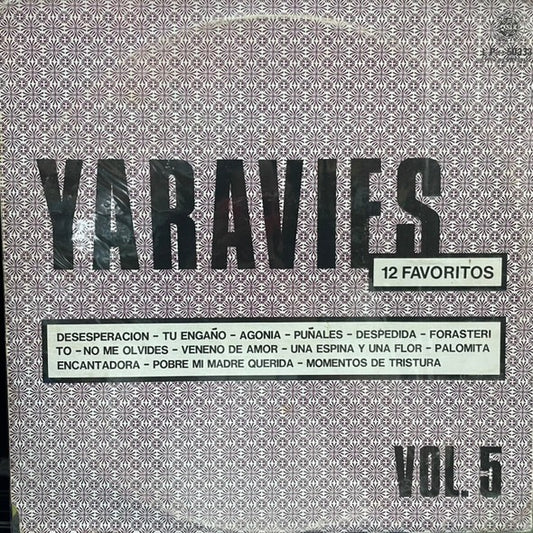 YARAVIES - 12 FAVORITOS VOL. 5 LP (DE EPOCA)