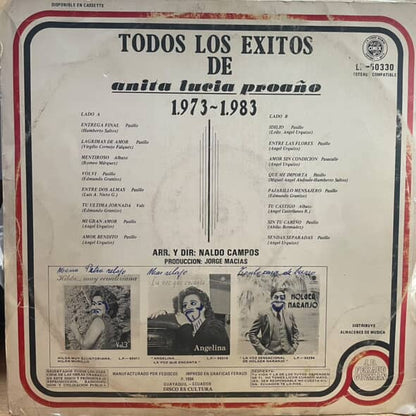 ANITA LUCIA PROAÑO - TODOS LOS EXITOS LP (DE EPOCA)