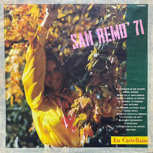 SAN REMO´71 LP (DE EPOCA)