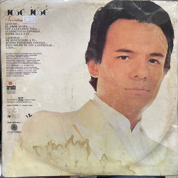 JOSE JOSE - SECRETOS LP (DE EPOCA)