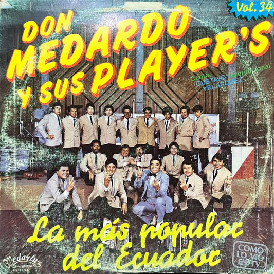 DON MEDARDO Y SUS PLAYERS - LA MAS POPULAR DEL ECUADOR VOL.34 LP (DE EPOCA)