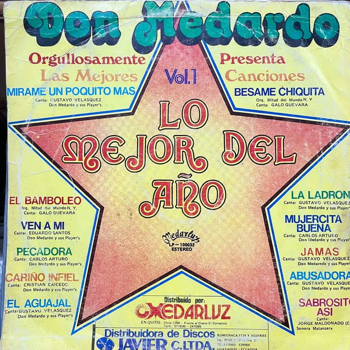 DON MEDARDO Y SUS PLAYERS - LO MEJOR DEL AÑO VOL.1 LP (DE EPOCA)
