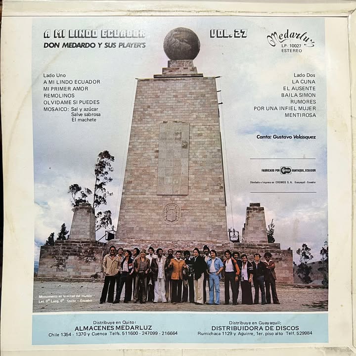 DON MEDARDO Y SUS PLAYERS - A MI LINDO ECUADOR VOL.27 LP (DE EPOCA)