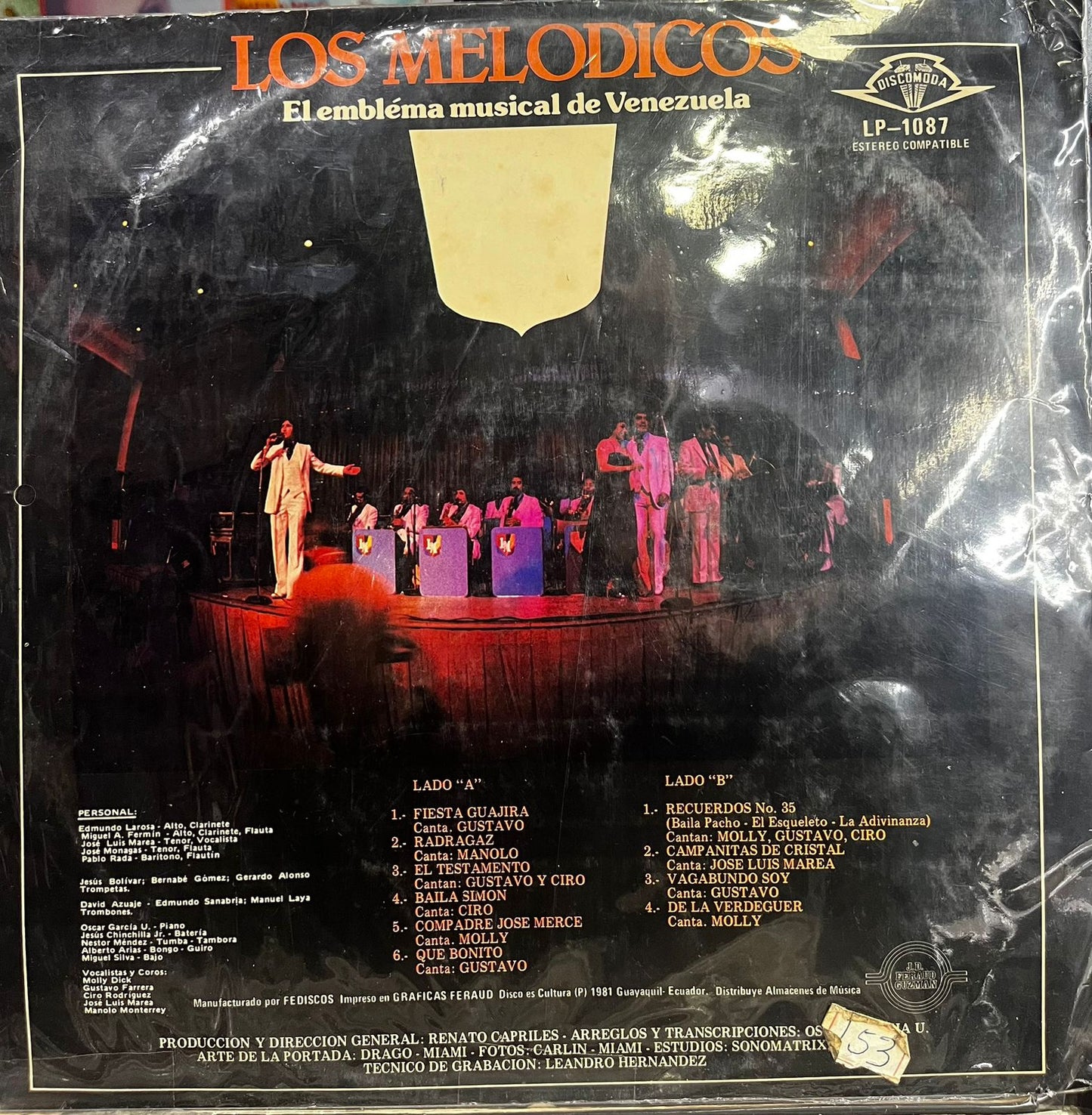 LOS MELODICOS - EL EMBLEMA MUSICAL DE VENEZUELA LP