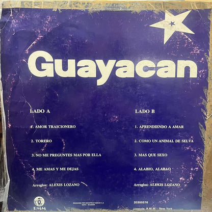 GUAYACAN ORQUESTA - CON EL CORAZON ABIERTO  (DE EPOCA) LP