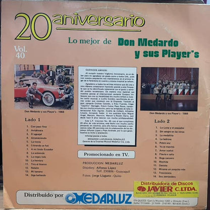 DON MEDARDO Y SUS PLAYERS - 20 ANIVERSARIO VOL. 40 LP (DE EPOCA)