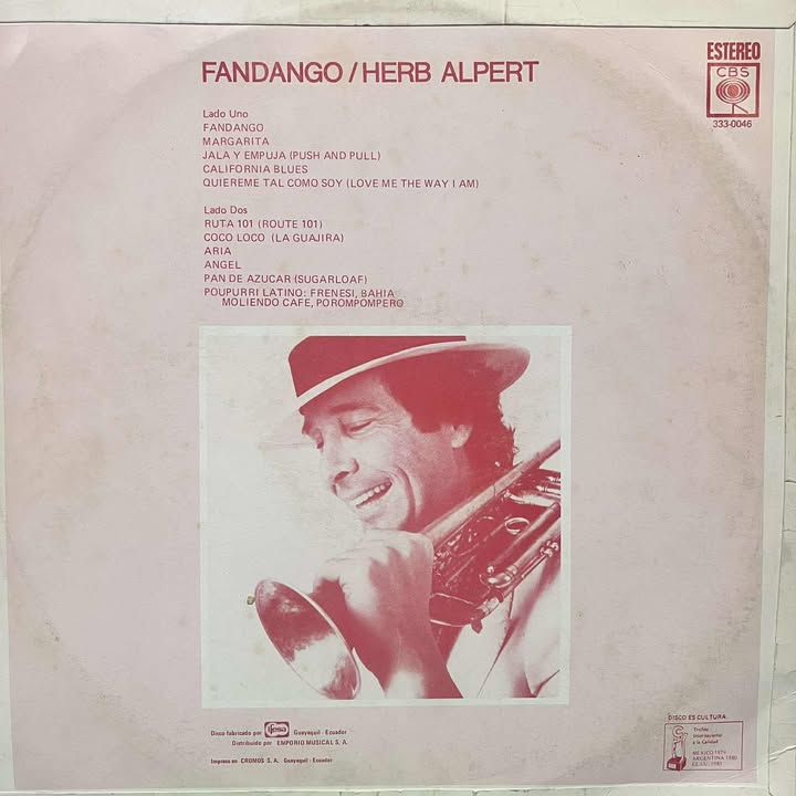 HERB ALPERT - FANDANGO LP