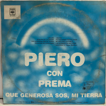 PIERO - QUE GENEROSA SOS, MI TIERRA LP