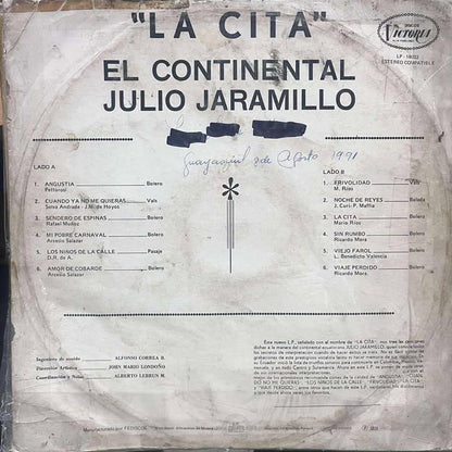 JULIO JARAMILLO - LA CITA LP