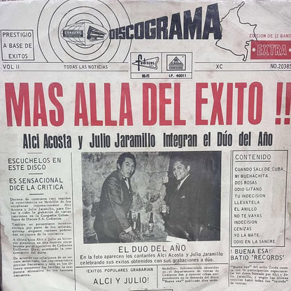 JULIO JARAMILLO Y ALCI ACOSTA - MAS ALLA DEL EXITO LP (DE EPOCA)