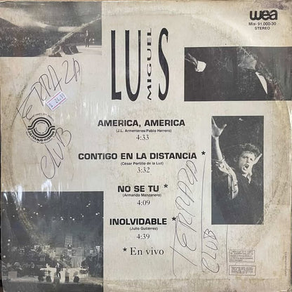 LUIS MIGUEL - AMERICA & EN VIVO LP (DE EPOCA)