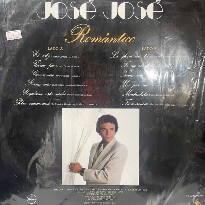 JOSE JOSE - ROMANTICO LP (DE EPOCA)