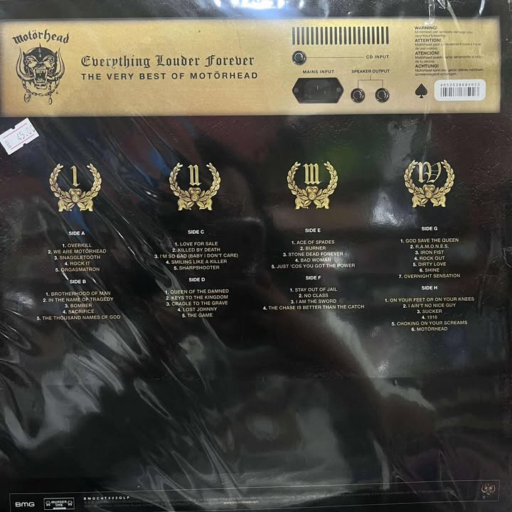 MOTORHEAD - EVERTHING LOUDER FOREVER LP