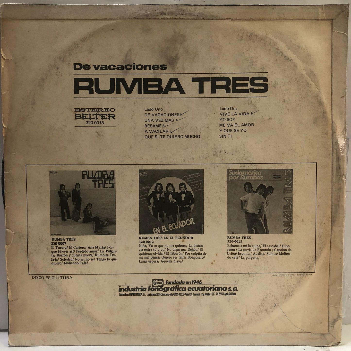 RUMBA TRES - DE VACACIONES LP