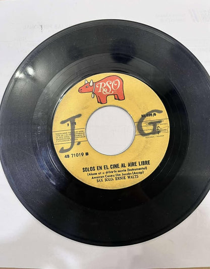 JOHN TRAVOLTA Y OLIVIA NEWTON JOHN - TU ERES A QUIEN QUIERO/SOLOS EN EL CINE AL AIRE LIBRE 45RPM