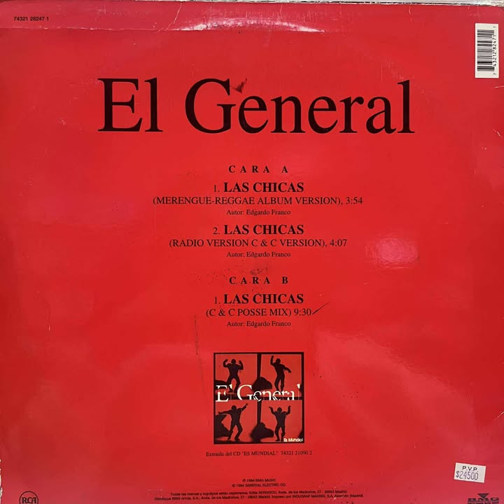 EL GENERAL - LAS CHICAS LP (DE EPOCA)