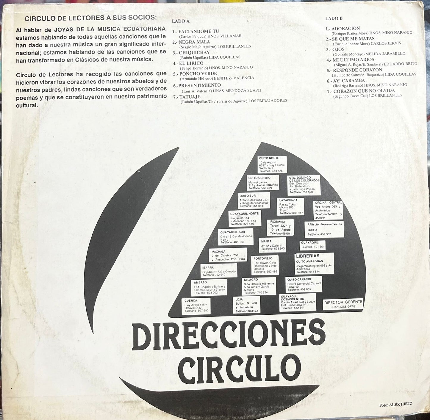JOYAS DE LA MUSICA ECUATORIANA VOL.2 LP