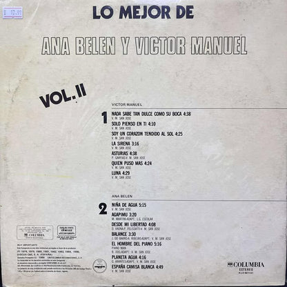 ANA BELEN Y VICTOR MANUEL - LO MEJOR VOL. II LP