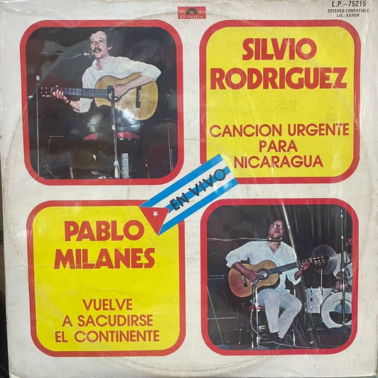 PABLO MILANES Y SILVIO RODRIGUEZ - EN VIVO LP (DE EPOCA)