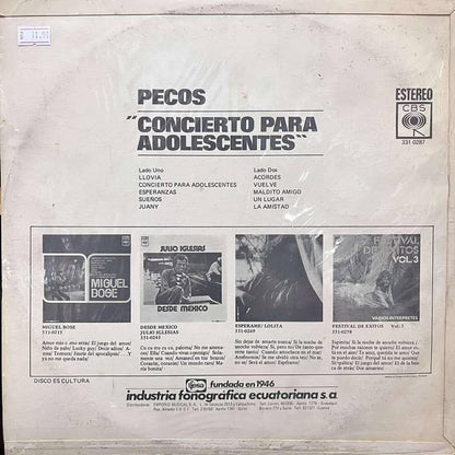 PECOS - CONCIERTO PARA ADOLESCENTES LP
