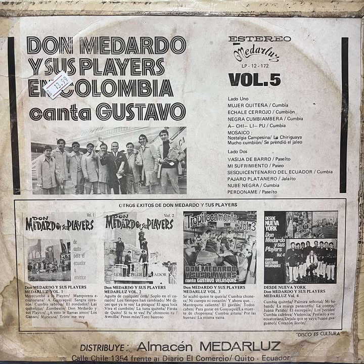 DON MEDARDO Y SUS PLAYERS - EN COLOMBIA VOL.5 LP