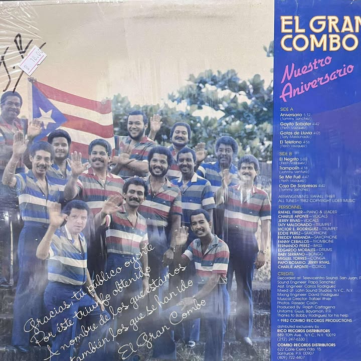 EL GRAN COMBO - NUESTRO ANIVERSARIO LP (DE EPOCA)
