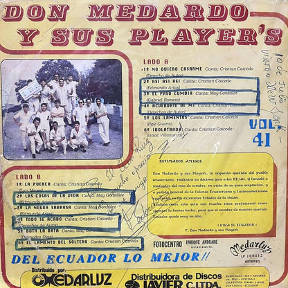 DON MEDARDO Y SUS PLAYERS - DEL ECUADOR LO MEJOR  VOL.41 LP (DE EPOCA)