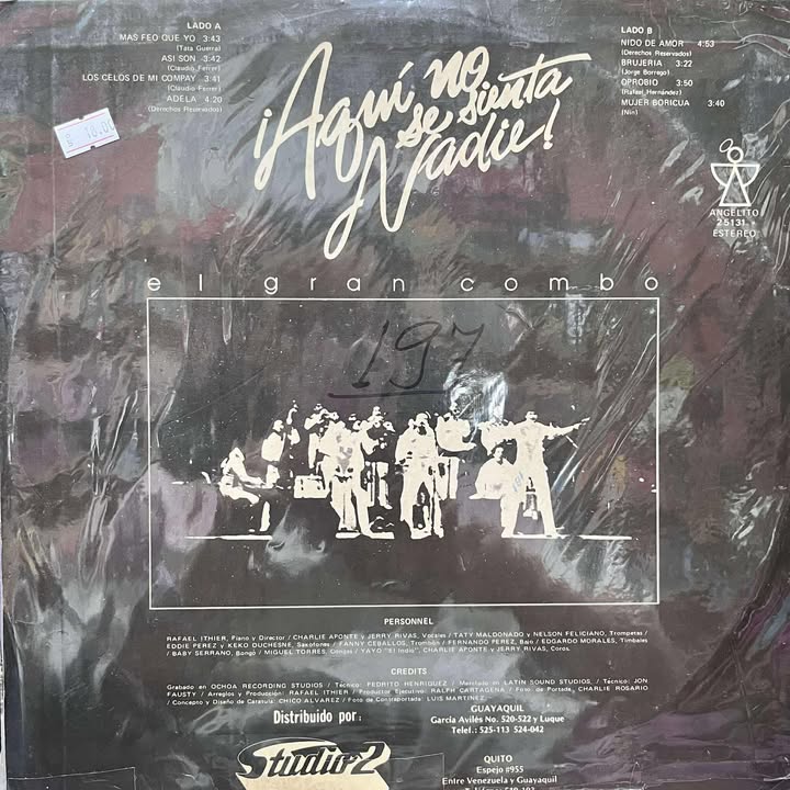 EL GRAN COMBO - AQUI NO SE JUNTA NADIE LP (DE EPOCA)