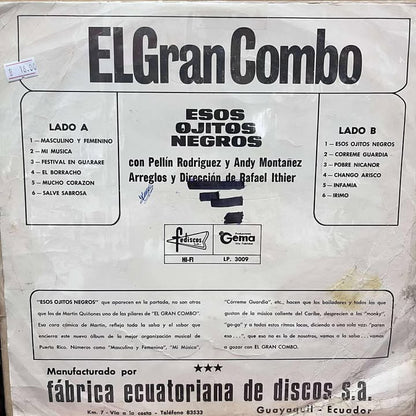 EL GRAN COMBO - ESOS OJITOS NEGROS LP (DE EPOCA)