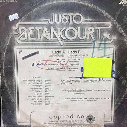 JUSTO BETANCOUR - LEGULEYA NO LP (DE EPOCA)