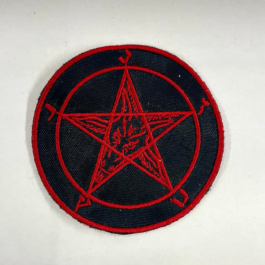 ESTRELLA ROJA 5 PUNTAS PARCHE BORDADO PEQUEÑO