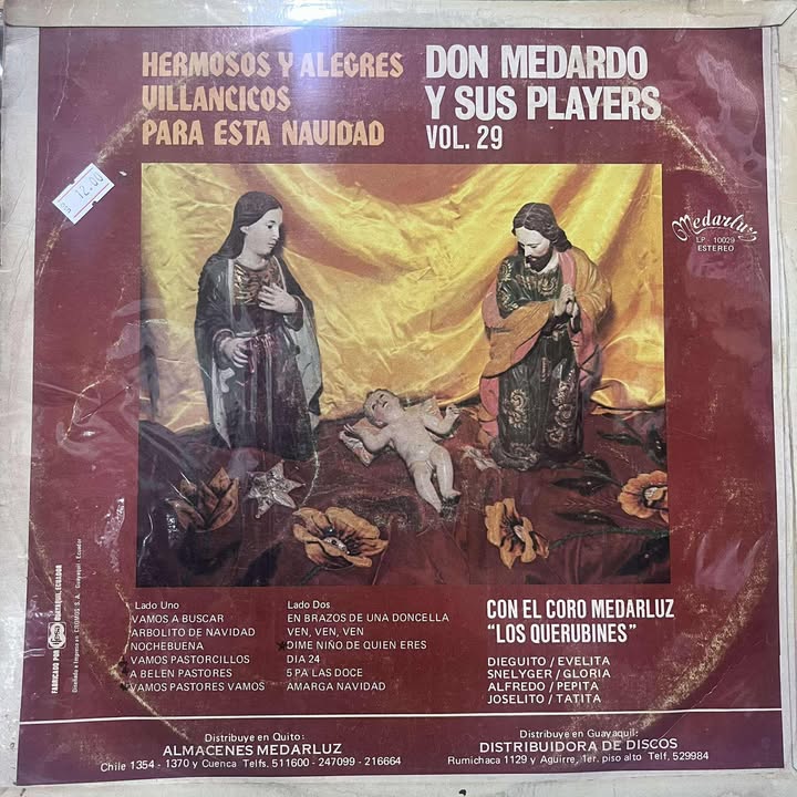 DON MEDARDO Y SUS PLAYERS -HERMOSOS Y ALEGRES PARA ESTA NAVIDAD VOL.29 LP (DE EPOCA)