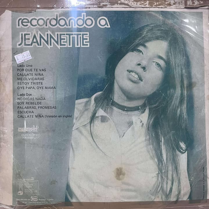 JEANETTE - RECORDANDO A JEANNETTE  LP (DE EPOCA)